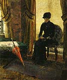 The Somber Lady The Lady in Black 1881 By James Ensor
