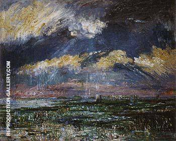 The Tower of Lisseweghe 1890 by James Ensor | Oil Painting Reproduction