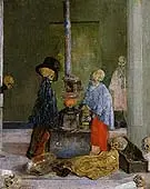 Skeletons Trying to Warm Themselves 1889 By James Ensor