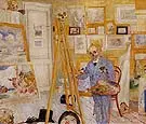 The Skeleton Painter 1896 By James Ensor