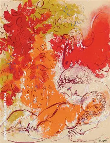 The Couple 1856 By Marc Chagall