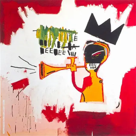 Trumpet 1984 By Jean-Michel-Basquiat