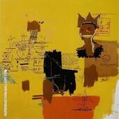 Untitled from the Blue Ribbon series 1984 By Jean Michel Basquiat