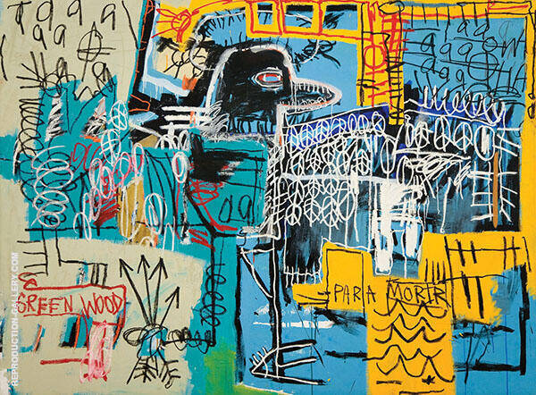 Bird on money 1981 by Jean-Michel-Basquiat | Oil Painting Reproduction