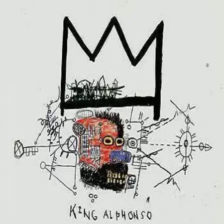 King Alphonso By Jean-Michel-Basquiat