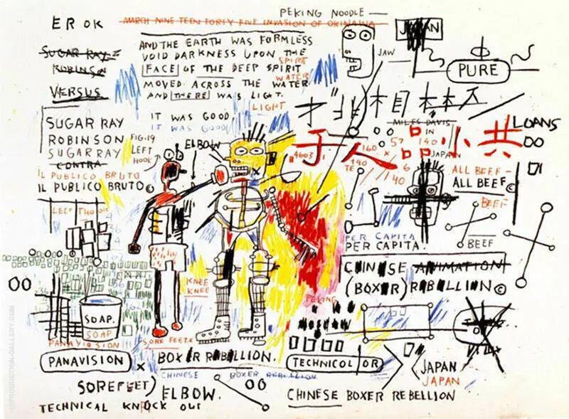 Boxer Rebellion By Jean Michel Basquiat