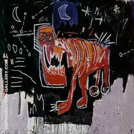 Untitled 1982 Dog By Jean Michel Basquiat