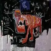 Untitled 1982 Dog By Jean Michel Basquiat