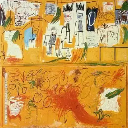 Untitled Yellow Tar and Feathers 1982 By Jean-Michel-Basquiat