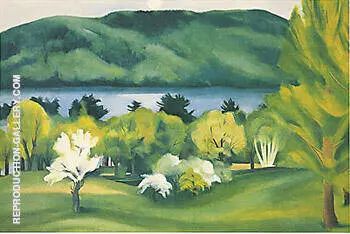 Lake George Early Moonrise, Spring 1930 By Georgia O'Keeffe