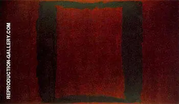 Seagram Mural Section 3 Black on Maroon By Mark Rothko (Inspired By)