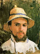 Autoportrait Fragment c1873 By Gustave Caillebotte