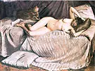 Naked Woman Lying on a Couch 1873 By Gustave Caillebotte