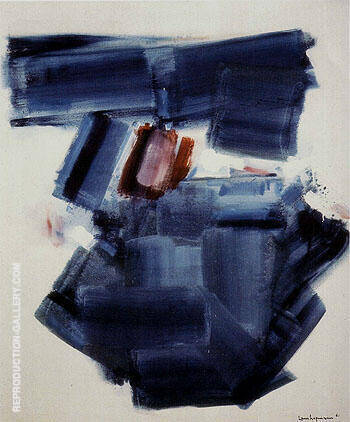 Blue Monolith 1961 by Hans Hofmann | Oil Painting Reproduction