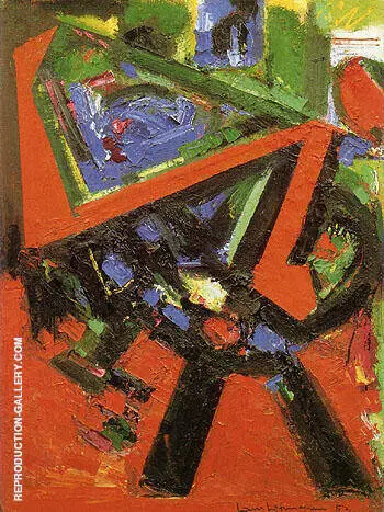 Red Flight 1953 By Hans Hofmann