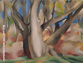 Trees at Glorieta New Mexico 1929 By Georgia O'Keeffe