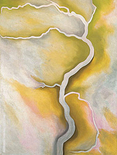 From the River Pale by Georgia O'Keeffe | Oil Painting Reproduction