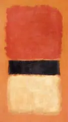 Black Stripe Orange Gold Black 1957 By Mark Rothko (Inspired By)