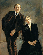 Double Portrait of Max Beckmann and Minna Beckmann Tube 1909 By Max Beckmann