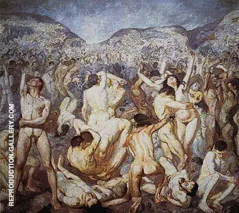 The Battle 1927 By Max Beckmann