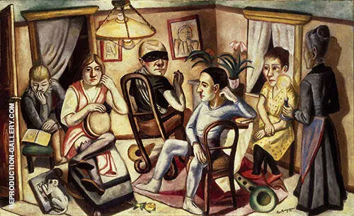 Before the Masquerade Ball 1922 By Max Beckmann
