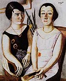Double Portait of Frau Swarzenski and Carola Netter 1923 By Max Beckmann