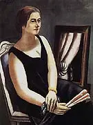 Portrait of Minna Beckmann Tube 1924 By Max Beckmann