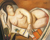 Sleeping Woman 1924 By Max Beckmann