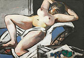 Reclining Nude 1929 By Max Beckmann