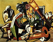 Large Still Life with Telescope 1927 By Max Beckmann
