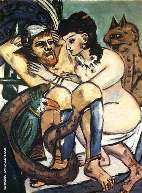 Odysscus and the Calypso 1943 By Max Beckmann
