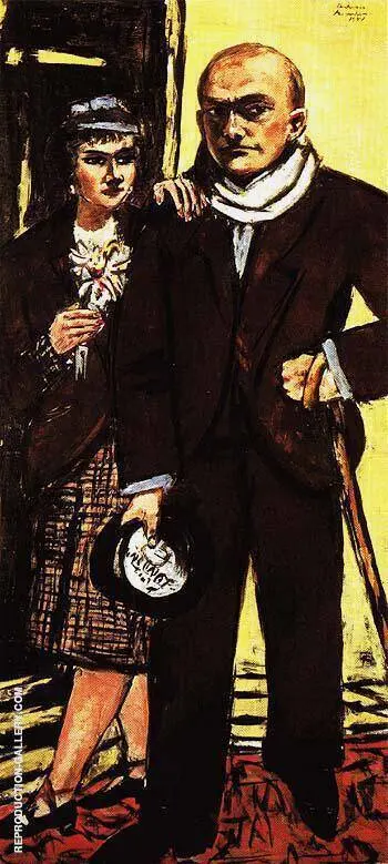 Double Portrait of Max and Quappi Beck Mann 1941 By Max Beckmann