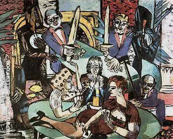 Dream of Monte Carlo By Max Beckmann