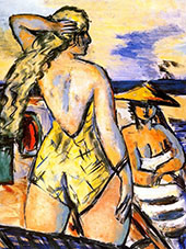 Girl by The Sea 1938 By Max Beckmann