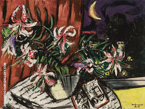 Turkish Lilies 1937 By Max Beckmann