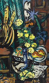 Still Life with Yellow Roses 1937 By Max Beckmann