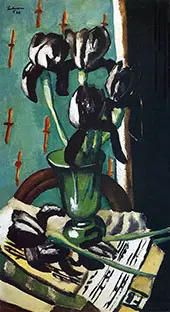Black Iris 1928 By Max Beckmann