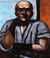 Self Portrait in Gloves 1948 By Max Beckmann