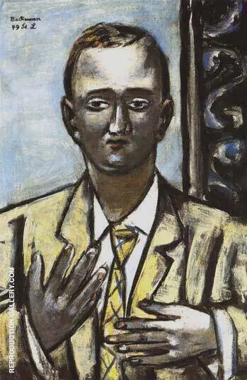 Portrait of Morton D May 1949 By Max Beckmann