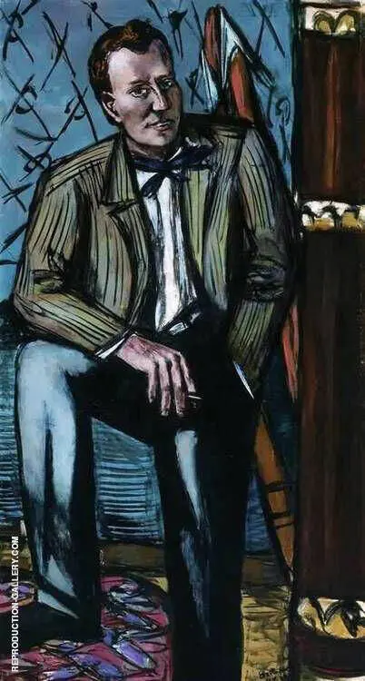 Portrait of Perry T Rathbone 1948 By Max Beckmann