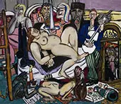 The Town City Night 1950 By Max Beckmann