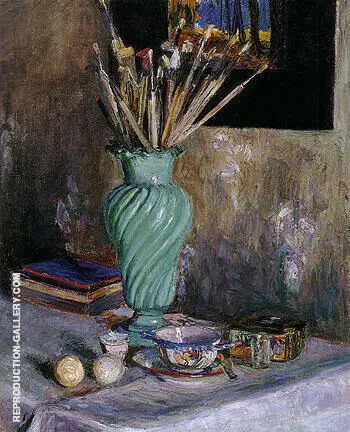 Still Life with Vase of Brushes 1906 By Gabriele Munter