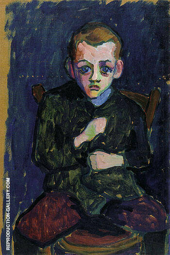 Portrait of a Young Boy 1908 | Oil Painting Reproduction