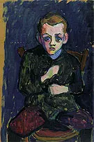 Portrait of a Young Boy 1908 By Gabriele Munter