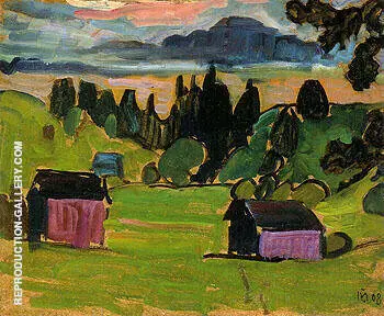 View of the Murnau Moors 1908 By Gabriele Munter