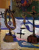 Grave Crosses in Kochel 1909 By Gabriele Munter