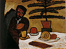 Man at a Table Kandinsky By Gabriele Munter