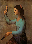 The Woman with a Fan 1905 By Pablo Picasso