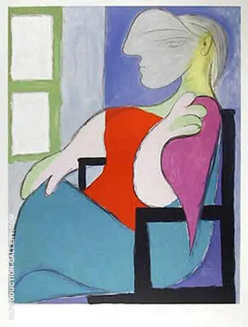 Femme Assise Pres d`une Fenetre 1932 By Pablo Picasso