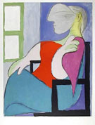 Femme Assise Pres d`une Fenetre 1932 By Pablo Picasso